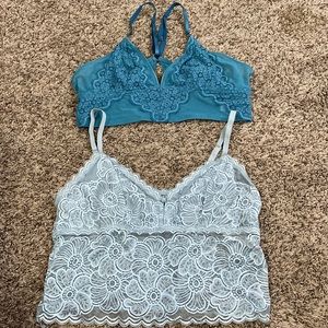 Set of aerie bralettes, large